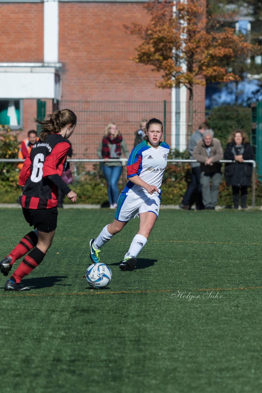 Bild 296 - B-Juniorinnen SV Henstedt Ulzburg - SG Weststeinburg : Ergebnis: 4:0